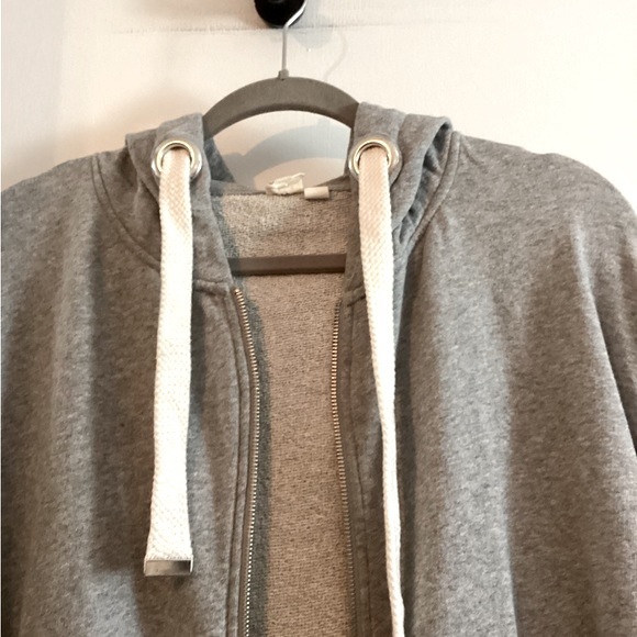 Cloth by RD Zip Up Oversized Hoodie Heather Grey Size Small - Picture 9 of 12